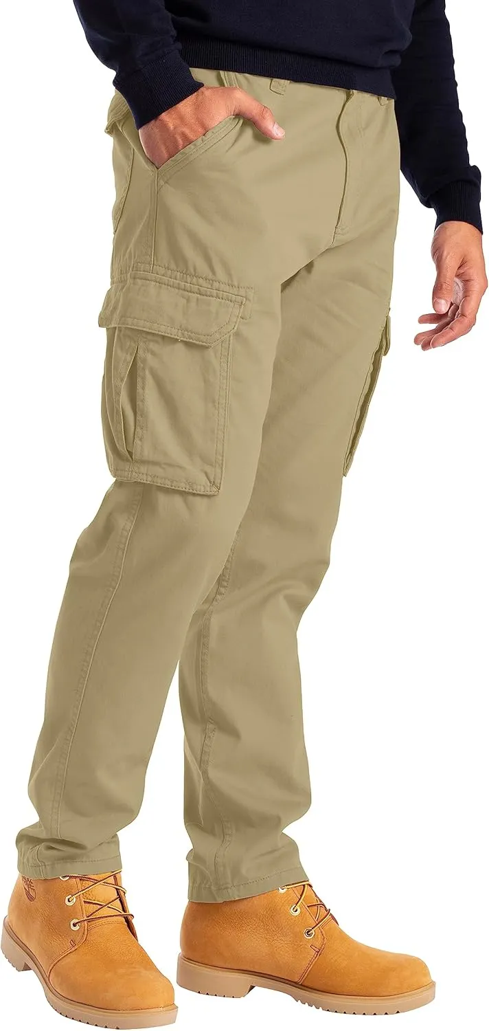 Alamo Mens Slim Fit Cargo Pants - 100% Cotton Heavy Duty Cargo Work Pants for Men