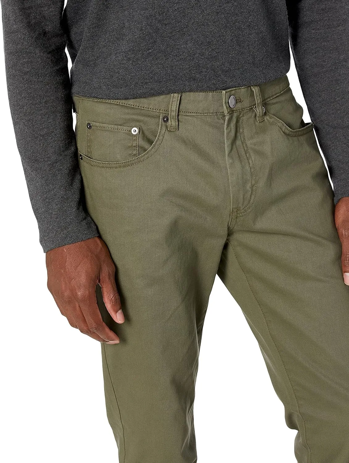 Amazon Essentials Men's Slim-Fit Pants, 5-Pocket Stretch Twill Design