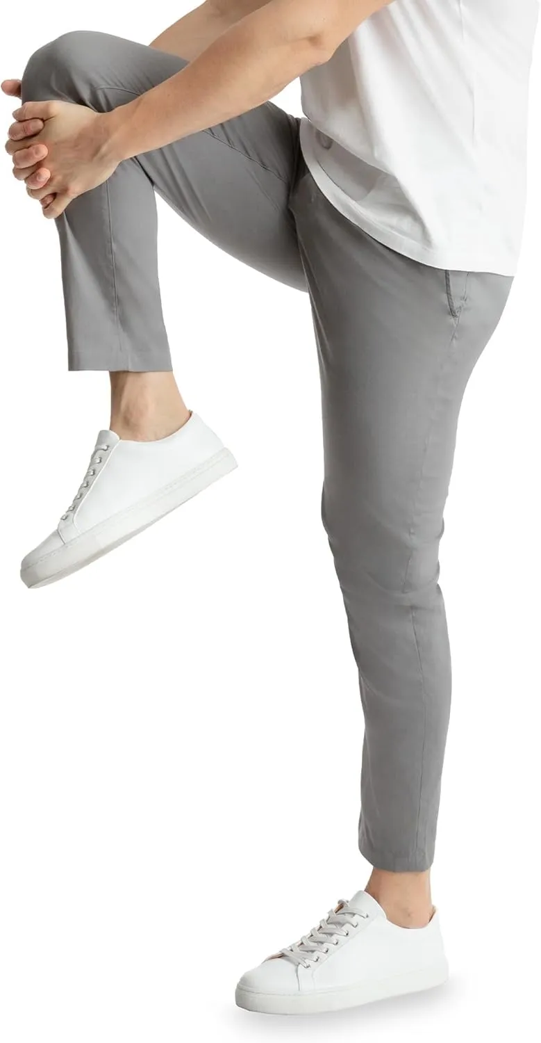 birddogs Mens Stretch Khakis  Casual, Slim Fit Pants