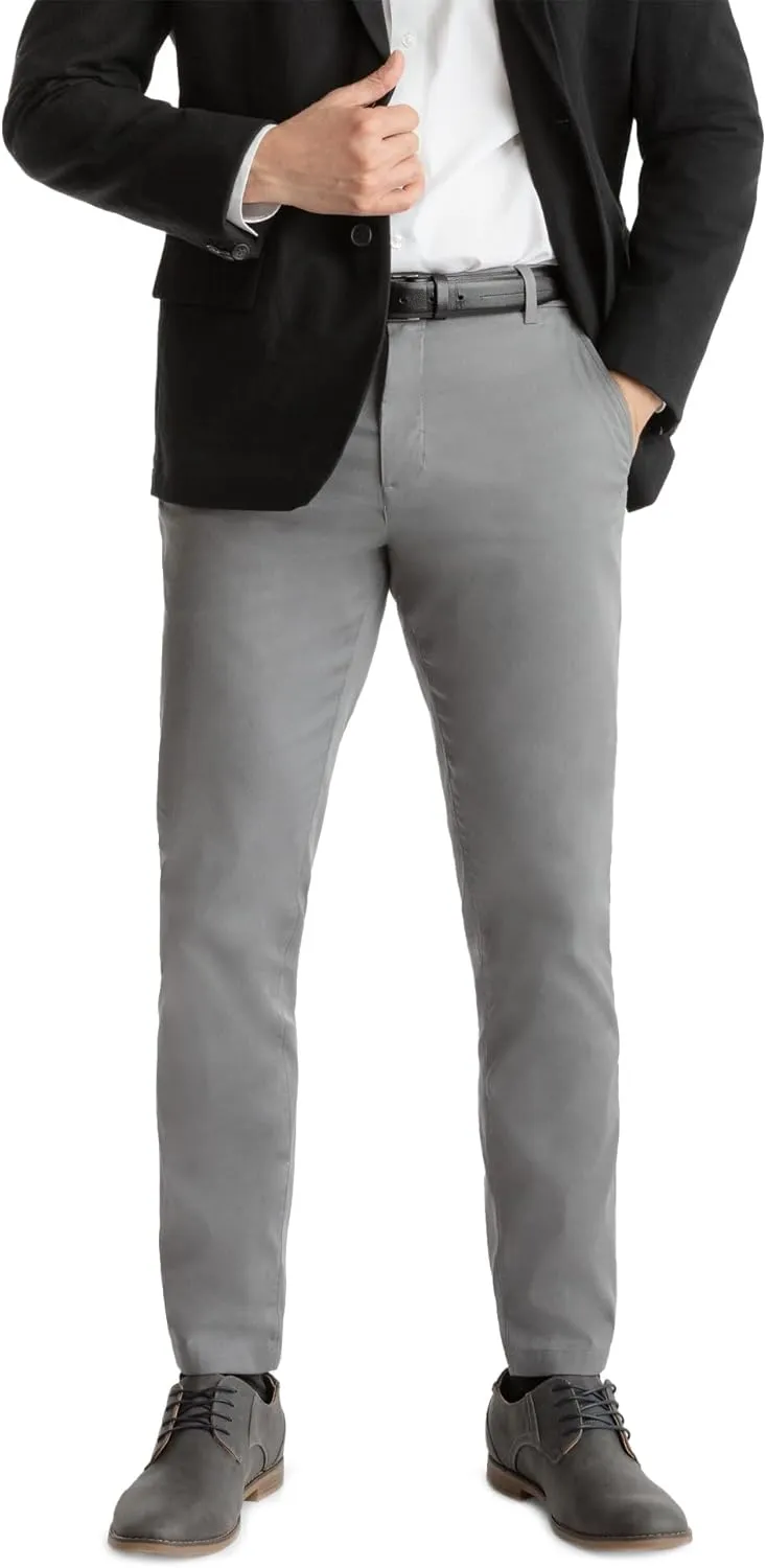 birddogs Mens Stretch Khakis  Casual, Slim Fit Pants
