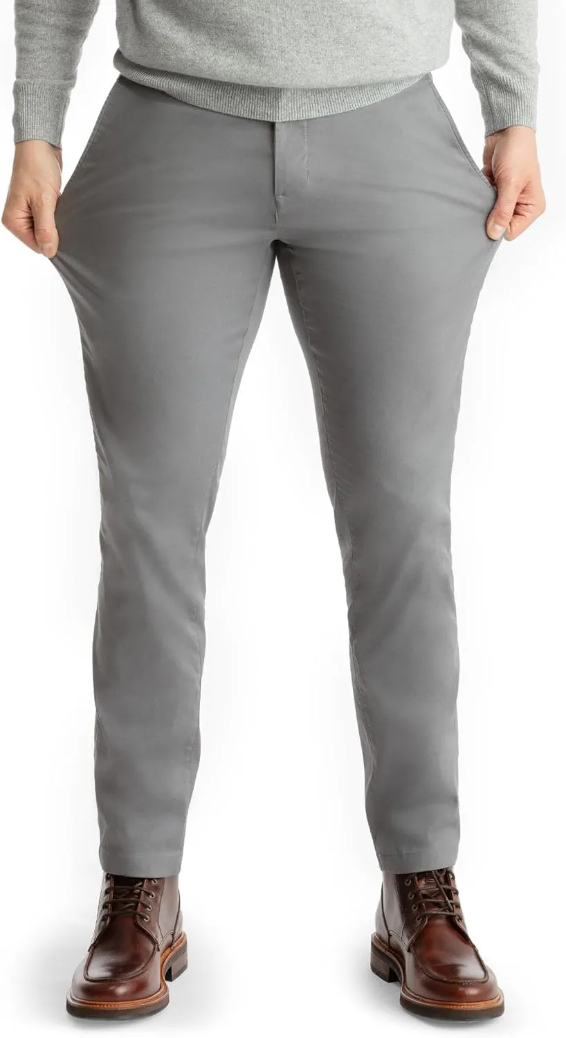 birddogs Mens Stretch Khakis  Casual, Slim Fit Pants