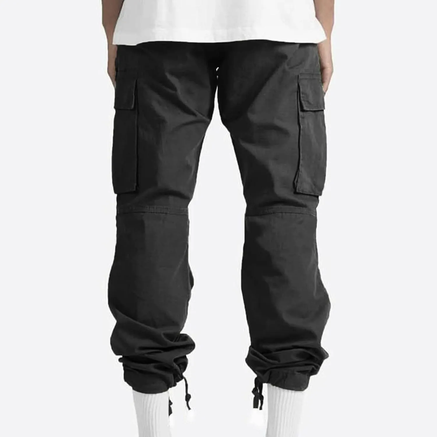Cargo Pants for Men Stretch Casual Joggers Athletic Pants Cotton Loose Baggy Tactical Pants Straight Leg Sweatpants