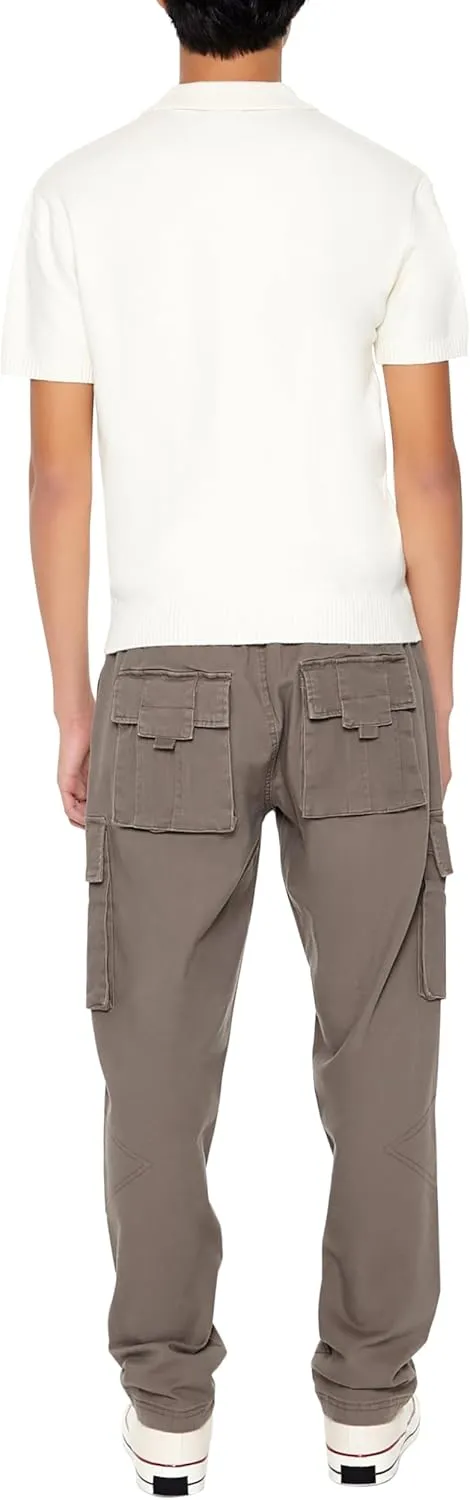 Forever 21 Men's Slim-fit Drawstring Cargo Pants