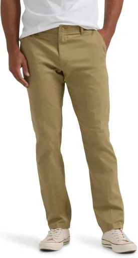 Lee Men's Extreme Motion Flat Front Slim Straight Pant