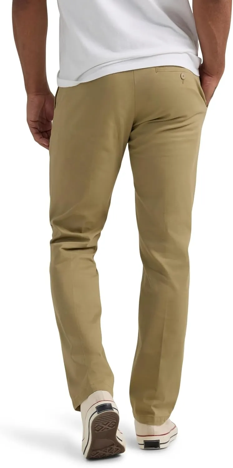 Lee Men's Extreme Motion Flat Front Slim Straight Pant