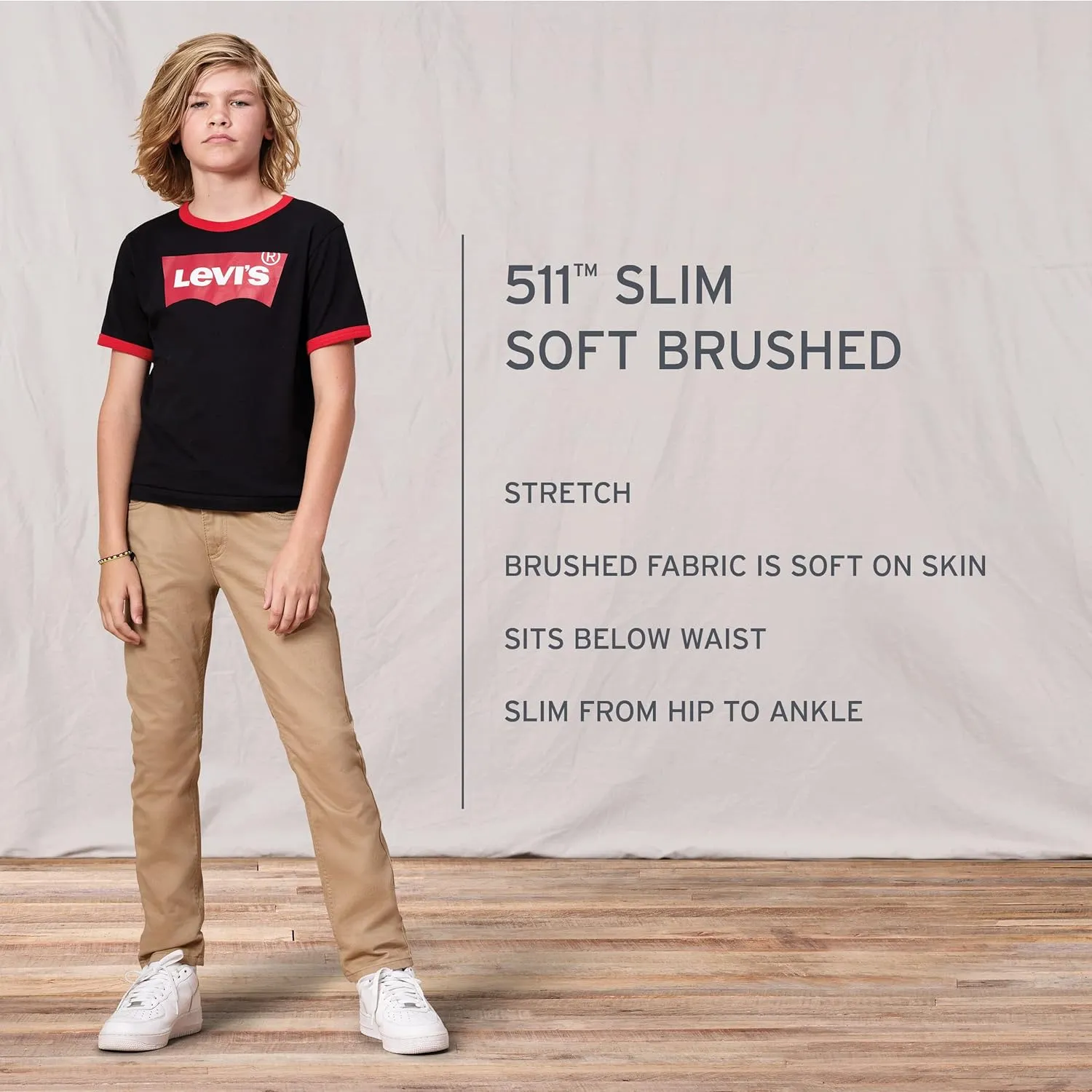 Levi's Boys' 511 Slim Fit Uniform Pants