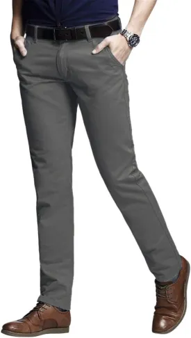 Match Men's Slim Tapered Stretchy Casual Pants #8105