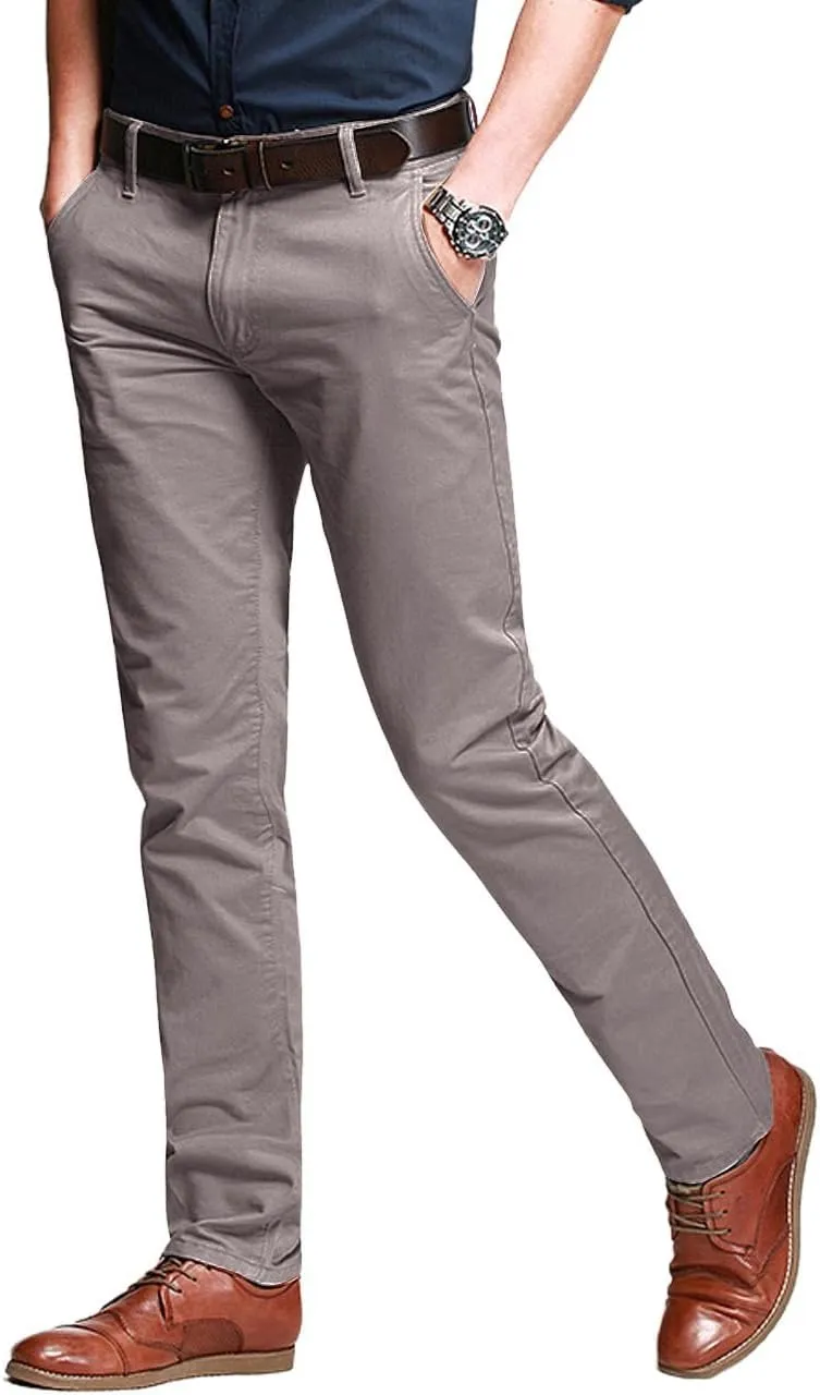 Match Men's Slim Tapered Stretchy Casual Pants