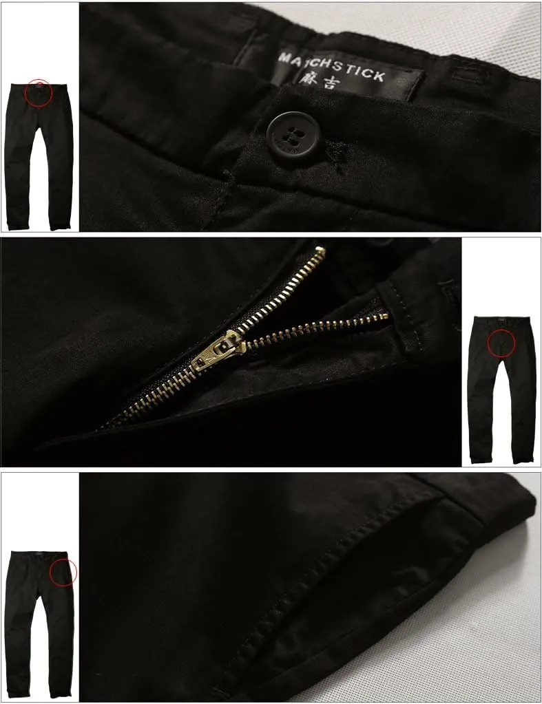 Match Men's Slim Tapered Stretchy Casual Pants