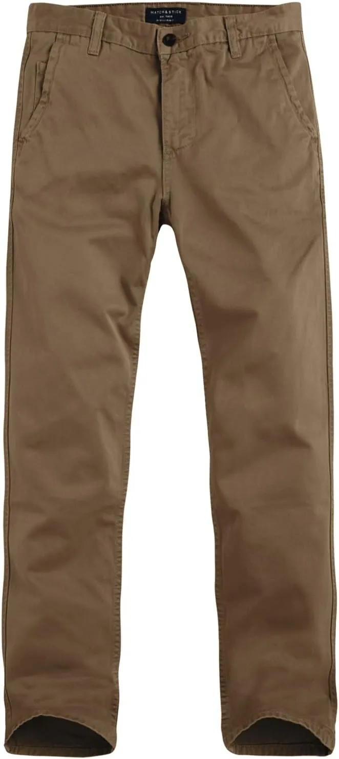 Match Men's Slim Tapered Stretchy Casual Pants