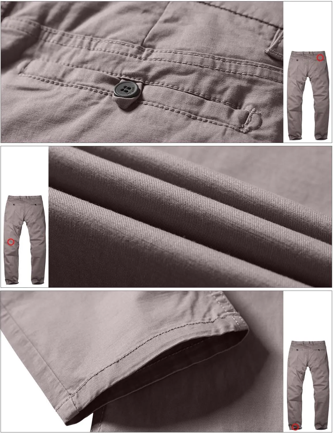 Match Men's Slim Tapered Stretchy Casual Pants