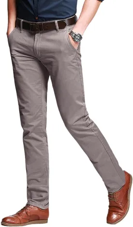 Match Men's Slim Tapered Stretchy Casual Pants