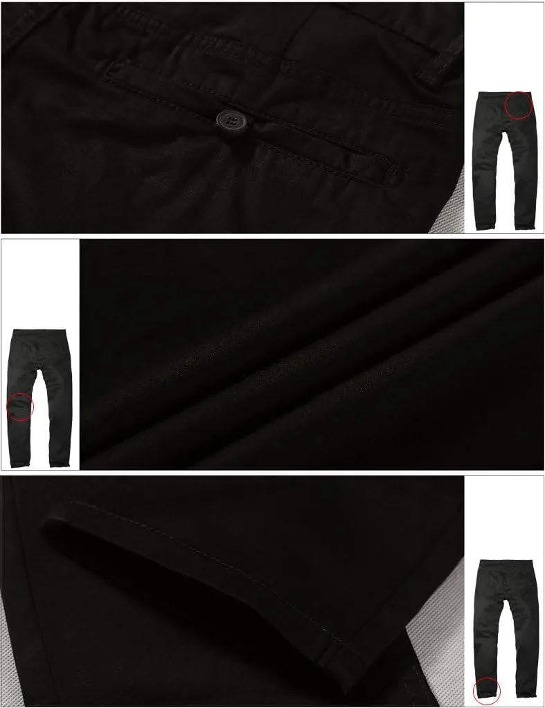 Match Men's Slim Tapered Stretchy Casual Pants