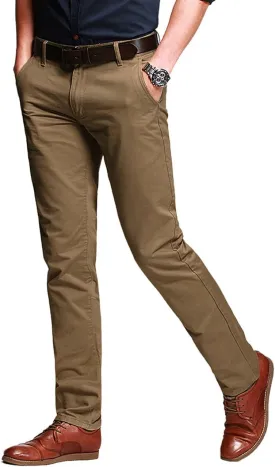 Match Men's Slim Tapered Stretchy Casual Pants