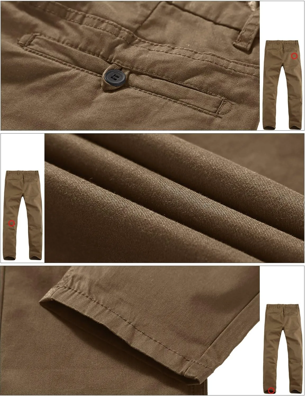 Match Men's Slim Tapered Stretchy Casual Pants