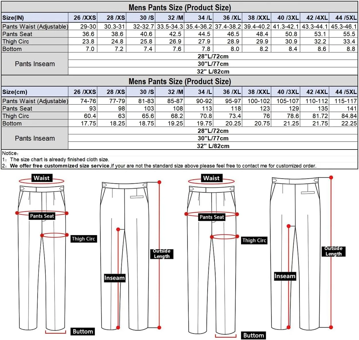 Men's Slim Fit Business Pants Flat Front Classic Fit Dress Pants Casual Straight Trousers