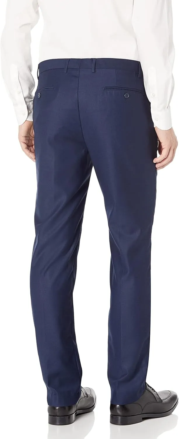 Men's Slim Fit Solid Dress Pants