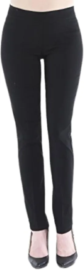 SLIM-SATION Women's Wide Band Regular Length Pull-on Straight Leg Pant with Tummy Control