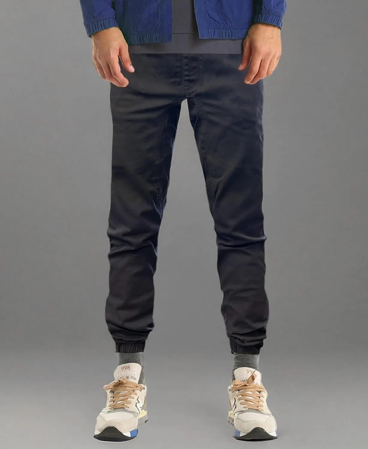 Southpole Boys' Cotton Twill Jogger Pants, Elastic Band Waist and Bottom, Age 8-18
