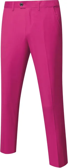 YND Men's Business Suit Pants Slim Fit Flex Flat Front Pant