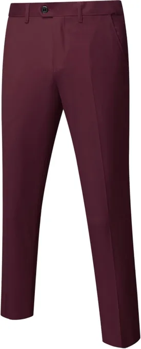 YND Men's Business Suit Pants Slim Fit Flex Flat Front Pant